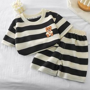 TEMU 아동용 반팔 세트, 야외 활동에 완벽한 아이템