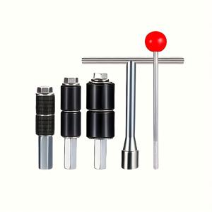 TEMU T형 핸들, 나사 및 확장 플러그 포함 5개 세트 헤비듀티 핫멜트 파이프 수리 키트 - 수동 금속 물막이 도구 세트, 누수 수리, 파이프 파열 비상 상황, DIY 배관 수리 (핫멜트 접착제 호환)