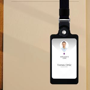 TEMU 2D 메탈 사무실 배지 끈, 영어 직원 이름표 홀더, 튼튼한 알루미늄 합금 비즈니스 ID 카드 케이스, 업무 증명서에 적합, 전문가용 이름표 홀더, 학생 및 직원에게 이상적.