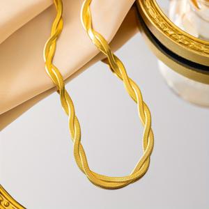 TEMU 여성을 위한 우아한 이중층 스테인레스 스틸 뱀 체인 목걸이 - 빈티지 스타일, 럭셔리 칼라본 체인, 탈모 없음, 모든 계절에 사용 가능한 다용도 보석, 파티 및 음악 축제에 완벽한 선물, 축제 보석|빈티지 스타일 목걸이|내구성 있는 목걸이