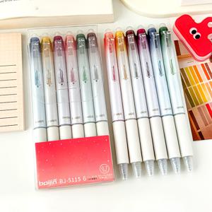 TEMU 리트랙터블 6pcs 글리터 지우개 젤 펜, 0.7mm 미세한 팁, 다이어리용 컬러풀 에스테틱 펜, 가정 및 학교 사무용품, 개학 선물