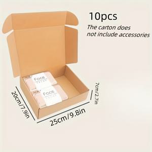 TEMU 10/15/20 갈색 박스 9.7X7.7X2.7/7.8x4.3x1.57/11.4*7.9*2 인치 선택 가능, 우편함, 포장 상자, 골판지 상자, 비즈니스 패키징 공예 선물용, 크리스마스 할로윈 선물 상자