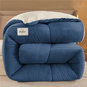 TEMU 따뜻한 /밀크 솔리드 컬러 이불, 피부 친화적, 부드럽고 편안한 두꺼운 이불, 색상 고정, 세탁기 사용 가능, 사계절 사용 가능, 침실, 게스트룸, 소파 등 다양한 장소에 적합. 베개커버 미포함|이불