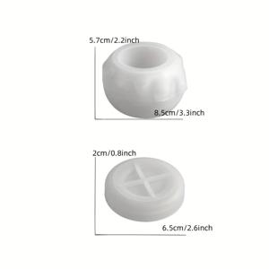 TEMU 꿀 보관병용 에폭시 레진 몰드, 양초 컵용 실리콘 몰드, 석고 아로마 보관 몰드