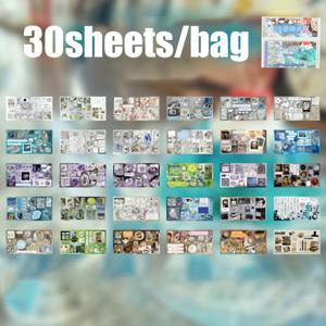 TEMU 30장/책, 빈티지 일본 스타일 향수 시간 캡슐 스티커 (노트북, 스크랩북 장식용), 액자, 컵, 캘린더, 상자, 휴대폰 케이스, 다이어리 등 다양한 아이템 장식