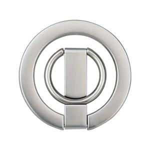 TEMU 아연 합금 자석 접이식 휴대폰 링 홀더, 360° 조절 가능 데스크탑 스탠드, 아이폰 및 스마트폰에 적합한 전용 자석 부착, 휴대 용이한 접이식 디자인.|그립톡