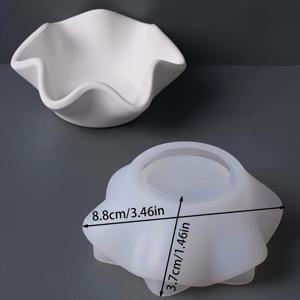 TEMU DIY 레진 실리콘 주얼리 몰드 - 커브드 캔들 컵 실리콘 몰드, 다육이 화분, 주얼리 보관 그릇, 에폭시 레진, 석고 공예 몰드, 홈 데코 아이템