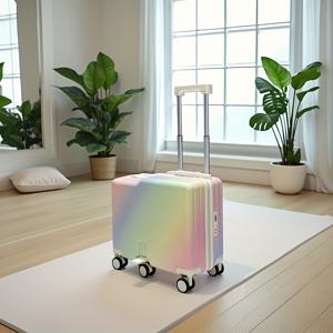 TEMU 1개 라이딩/시팅 6륜 캐리어 | 가볍고 튼튼함, 스크래치 방지, 회전형 저소음 바퀴, 남녀공용, 크리스마스 선물, 놀이, 학교, 짧은 여행에 적합