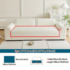 TEMU 1개 올시즌 솔리드 컬러 소파 쿠션, 반려동물 방지 소파 보호커버, 반려동물 친화적 소파 커버, 침실 사무실 거실 가구 보호커버, 홈 데코 (베개커버, 등받이 커버, 팔걸이 커버 별도 판매)