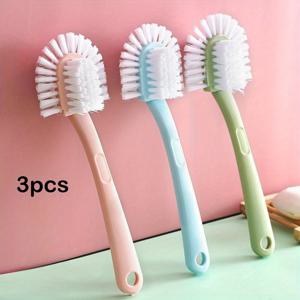 TEMU 3개 세트 5면 신발 솔, 양면 원형 청소, 구석구석 청소 가능, 내구성 플라스틱 강모, 가정용