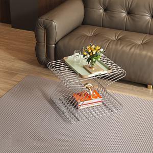 TEMU 모던 스칸디나비아 코너 소파 사이드 테이블 - 금속 프레임 컴팩트 각도 휴대용 소형 테이블, 거실, 침대 옆, 현관용 - 공간 절약형 코너 테이블|사이드테이블