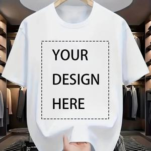 TEMU 맞춤 남성용 티셔츠, 할로윈 크리스마스 패턴/커플 친구 가족 팀 빌딩 의류 선물 티셔츠 라운드넥 편안한 스타일, 개인 사진 또는 로고 포함, 캐주얼 반팔 여름 셔츠, 그룹 나들이에 적합