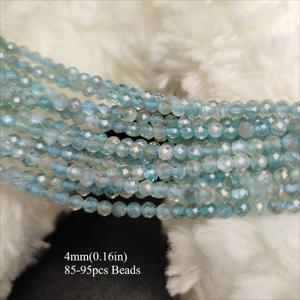 TEMU AAA 천연 스톤 페이셋 아쿠아마린 작은 반짝이는 루즈 스페이서 비즈 - 주얼리 만들기 DIY 화려한 팔찌 목걸이 귀걸이 액세서리 남녀 선물용|남자목걸이