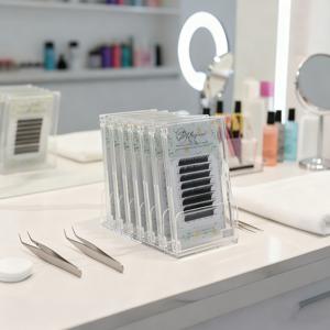 TEMU A, 속눈썹 연장 도구, 속눈썹, 속눈썹 연장, 메이크업 화장품 보관을 위한 7칸 아크릴 정리함. 크기: 6.69X3.34인치. 크리스마스, 발렌타인데이, 추수감사절, 할로윈과 같은 특별한 날에 이상적인 선물입니다.