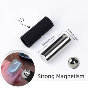 TEMU 3D 캣아이 매그네틱 네일 아트 펜 - 강력한 자석 팁으로 젤 폴리쉬 매니큐어, 무취 DIY 매그네틱 펜, 3D 네일 디자인에 적합, 홈 & 살롱 사용, 쉬운 젤 폴리쉬 디자인용 매그네틱 도구