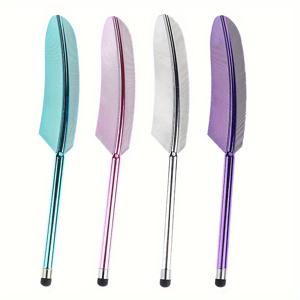 TEMU 4/5개 터치 스크린 , 범용 , 깃털 펜 용량성, 모바일 폰, 태블릿, 아이패드 미니, 아이패드 프로, 아이패드 에어 및 기타 기기에 적합