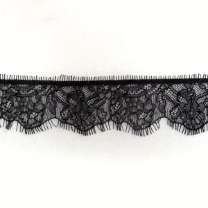 TEMU 3미터 흑백 속눈썹 레이스 트림, 부드러운 프렌치 속눈썹 레이스 리본, 재봉 프로젝트, 란제리, 브라이덜 드레스 및 홈 데코 공예품에 적합