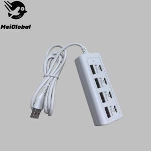 TEMU 8포트 60W 고속 충전 | PD 3.0 + QC3.0 USB 충전 허브 (캠핑용) | iPhone/Android/iPad/노트북 겸용 | ABS 재질, 배터리 없음, 작동 전압 ≤36V | 브랜드: MeiGlobal