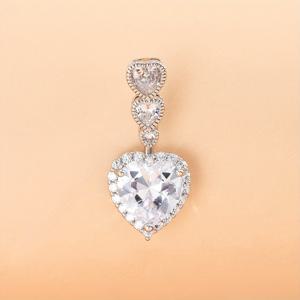 TEMU 1개 여성용 하트 모양 큐빅 지르코니아 복부 뱃살 반지 - 저자극성, 니켈 무첨가, 내구성 및 반짝이는 바디 피어싱 주얼리 (18K 금도금 베이스), 스타일, , 뮤직 페스티벌 & 파티, 복부 뱃살 주얼리