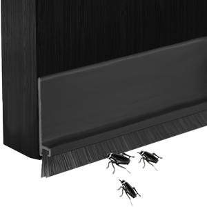 TEMU 3cm 문하단 실링 스트립 - 홈용 헤비듀티 실리콘 방음, 드래프트 차단 및 벌레 방지 문하단 갭, 설치 (도구/접착제/폼 필요 없음)