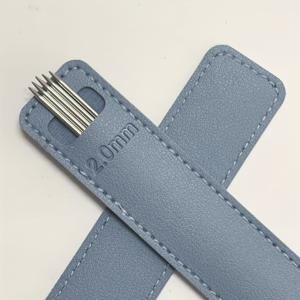 TEMU 프로페셔널 스테인리스 스틸 직선 뜨개바늘 5개 세트 (단품 구매 가능) - 1.0mm, 1.3mm, 1.5mm, 2.0mm 팁, 인형 옷, 미니어처 아미구루미, 크로셰 & 뜨개질용 - 내구성 강화, DIY 공예에 적합