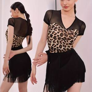 TEMU 라틴 댄스 탱고 스커트, 프린지, 파티 스타일, 폴리에스터, 중간 스트레치, 단색, 비대칭, 리본 디테일, 올 시즌, 성인용, 니트 재질, 180 g/m²