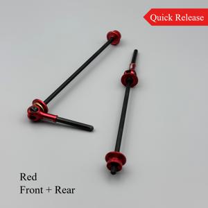 TEMU 1쌍 초경량 자전거 티타늄 합금 퀵릴리스 스키어, 고강도, CNC, 양극산화 마감, 쉬운 설치, 세련된 디자인, MTB, 로드 & 접이식 자전거 앞/뒤 휠 허브용 - 액세서리