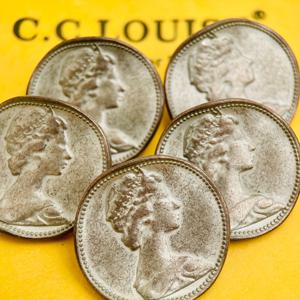 TEMU 5개 15/25mm 금속 장식 버튼, 영국 왕실 장식, 여왕 초상, 레트로 스타일 의류 및 헤어 액세서리, 가방 및 벨트, 모자 및 헤드스카프, 기타 가정용 직물 장식