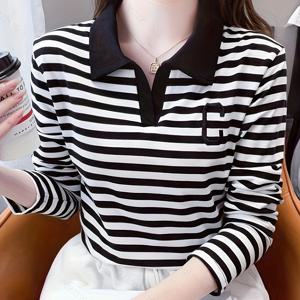 TEMU 여성용 슬림핏 V넥 긴팔 티셔츠 - 베이스 레이어 탑, 가을/겨울 우아한 레이어링 블라우스, 세탁기 사용 가능한 포근한 시즌 셔츠 (논-)