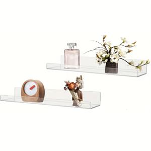 TEMU 2개/4개 투명 벽걸이형 무드릴링 30cm 아크릴 플로팅 디스플레이 선반 몬스터트럭 선반 어린이방 책장 욕실 거실 향수 스탠드, 다용도 선반