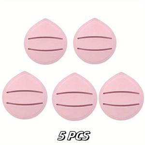 TEMU 두꺼운 확대형 캔디 퍼프 에어 쿠션 5개 - 물로 팽창, 파우더 프리, 리퀴드 파운데이션 & BB크림용, 건식/습식 겸용, 부드러운 메이크업 도구