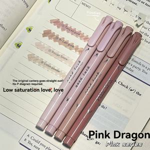 TEMU 4/8/12개 듀얼 팁 형광펜 세트 - 번짐 없음, 무흔적, 부드러운 모서리와 미세 & 넓은 팁, 선명한 색상 (파스텔 & 밝음) - 학교, 사무실, 아트, 일기장, 이스터 에그 장식용 - 학생 및 전문가를 위한 이상적인 선물, 라벨 캡이 있는 플라스틱 형광펜