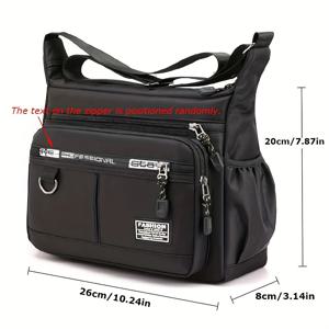 TEMU 대용량 남성 숄더백, 튼튼한 백팩, 멀티 포켓 비즈니스 크로스바디 백, 캐주얼 남성 크로스바디 백을 위한 이상적인 선물.