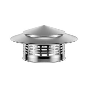 TEMU 110-160mm / 4.33-7.87인치 스테인리스 스틸 벽난로 덮개 - 초경량 방수 통풍 디자인, 벽난로, 히터, 공기청정기 적합 - 내구성 있는 녹 방지 지붕 배기 후드, 신선한 공기 배출구