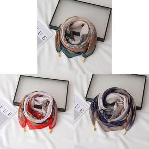 TEMU 1/3개 패션 프린트 자석 클립 스카프, 여성용 장식 목도리, 자석 클립 따뜻한 얇은 스카프, 겨울 봄 가을용 다용도 얇은 스카프, 소형 목도리 액세서리