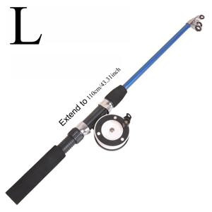 TEMU 1개 Avlcoaky 아이스 피싱 낚싯대 | 스테인리스 스틸 및 ABS 소재, 중간 파워 레벨, 중간 파스트 액션, 접이식 길이 <30cm, 성인에게 적합