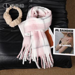 TEMU 커플용 신상 가을/겨울 신선하고 우아한 프린지 스카프, 패셔너블하고 다용도 따뜻한 스카프, 야외 활동, 여행, 새해 선물, 발렌타인데이 선물에 적합