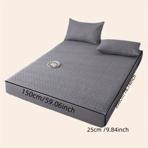 TEMU 이 하트 모양 퀼팅 매트리스 커버는 간편한 세척을 위한 탈착식 지퍼가 있는 완전한 덮개 디자인을 특징으로 합니다. 이 제품은 360도 커버리지로 매트리스를 종합적인 보호로 제공합니다. 커버는 최대까지 적합한 매트리스에 적합합니다.