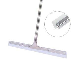 TEMU 강화 스테인리스 스틸 손잡이 헤비 듀티 스퀴지, 실내외 청소에 적합 - 물때, 낙엽 및 쓰레기 쉽게 제거.