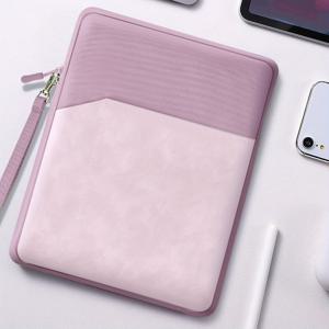 TEMU 1개 나일론 소재 보라색 경량 지퍼 대용량 계층형 태블릿 수납 가방. 8인치 / 10인치 태블릿 보호 및 저장에 적합