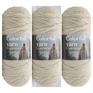 TEMU 1개/3개입 부드럽고 편안한 멀티컬러 아크릴 얀, 코바늘 뜨개질 및 뜨개질에 적합 - 나만의 담요, 의류, 토트백 및 슬리퍼 제작에 이상적 - 다양한 색상, 1개당 200그램, 3개당 570그램|뜨개실