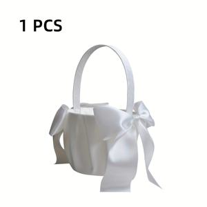 TEMU 꽃 소녀 바구니 세트 - 귀여운 웨딩 꽃 바구니