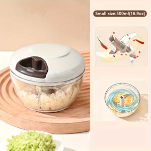 TEMU 마늘 프레스, 스파이스 그라인더, 칠리 & 베이비 푸드 미니서, 핸드 풀 마늘 크러셔, 주방용 마늘 다지기, 컴팩트 요리 도우미, 레스토랑 등급 미니서, 휴대용 핸드 풀 마늘 다지기