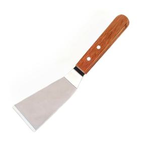 TEMU 스테인리스 스틸 소형 스패츌러 (나무 손잡이), 소형 프라이팬 스패츌러, 바베큐 스패츌러, 팬케이크, 스테이크, 피자, 케이크용, 요리 및 베이킹 도구