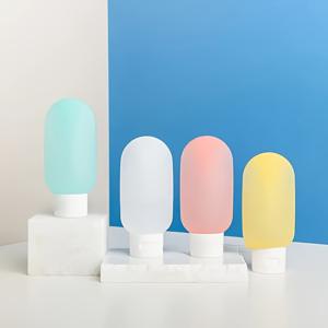 TEMU 4개 세트 누수 방지 재충전 가능 플라스틱 여행용 병 세트 - 피부 화장품 용기 재사용 가능, 무향, 콜로니, , 목욕 및 수영용, 여행에 적합