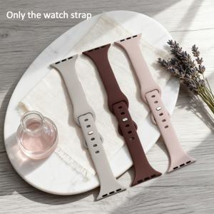 TEMU 애플워치 시리즈 11/10/9/8/7/6/5/4/3/2/1/SE/울트라 호환 3팩 스트랩, 부드러운 방수 스마트워치 클라스프, 슬림 디자인 iWatch 울트라/SE/시리즈 1-11, 수영 및 헬스용 수영 방수