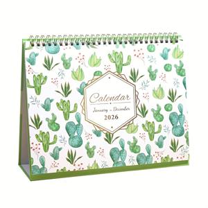 TEMU 2026년 예술적인 데스크 캘린더 | 편안한 미적 디자인 4가지: 카투스 생명력, 보라색 질감의 고급스러움, 어두운 밤의 미스터리, 꽃의 꿈 | 일상 생활 관리 및 홈 데코에 이상적, 완벽한 크리스마스 선물