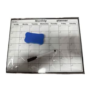 TEMU 날짜 없는 화이트보드 월간 플래너 | 가정, 사무실, 주방용 지울 수 있는 보드 - 화이트보드 마커 및 물티슈 호환, 자가 접착식, 학습 스케줄 및 시간 관리에 적합