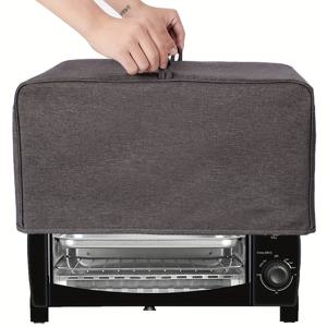 TEMU 1개 먼지 방지 컨벡션 토스터 커버 - 고품질 보호 쉴드, 2개의 편리한 포켓 포함, 스마트 오븐, 블렌더, 커피메이커, 토스터에 적합 - 먼지 보호, 세척 및 보관이 쉬움