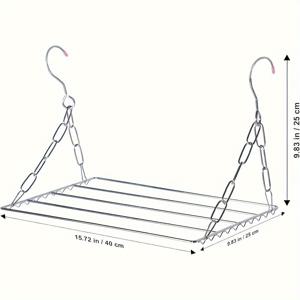 TEMU 다용도 스테인리스 스틸 건조대 - 효과적인 세탁에 완벽, 속옷, 양말, 신발에 이상적.